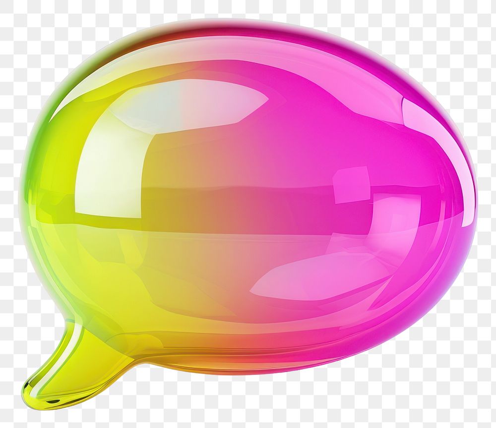 PNG Color speech bubble transparent sphere purple.
