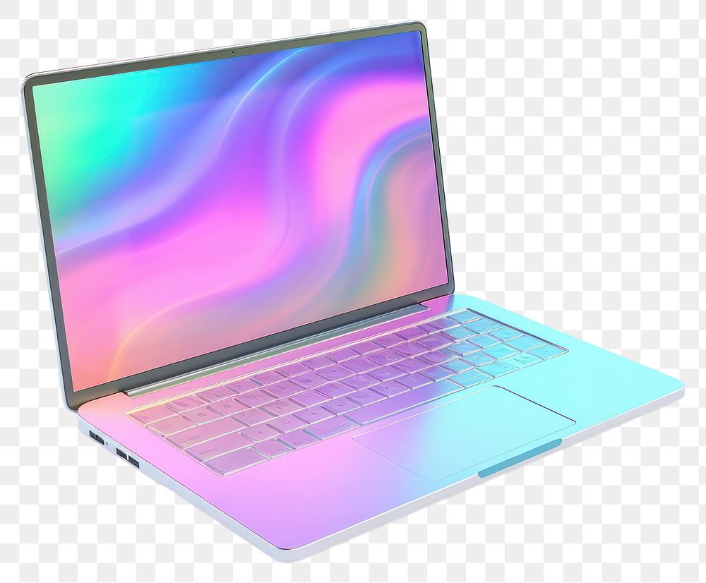 PNG Laptop computer white background electronics.