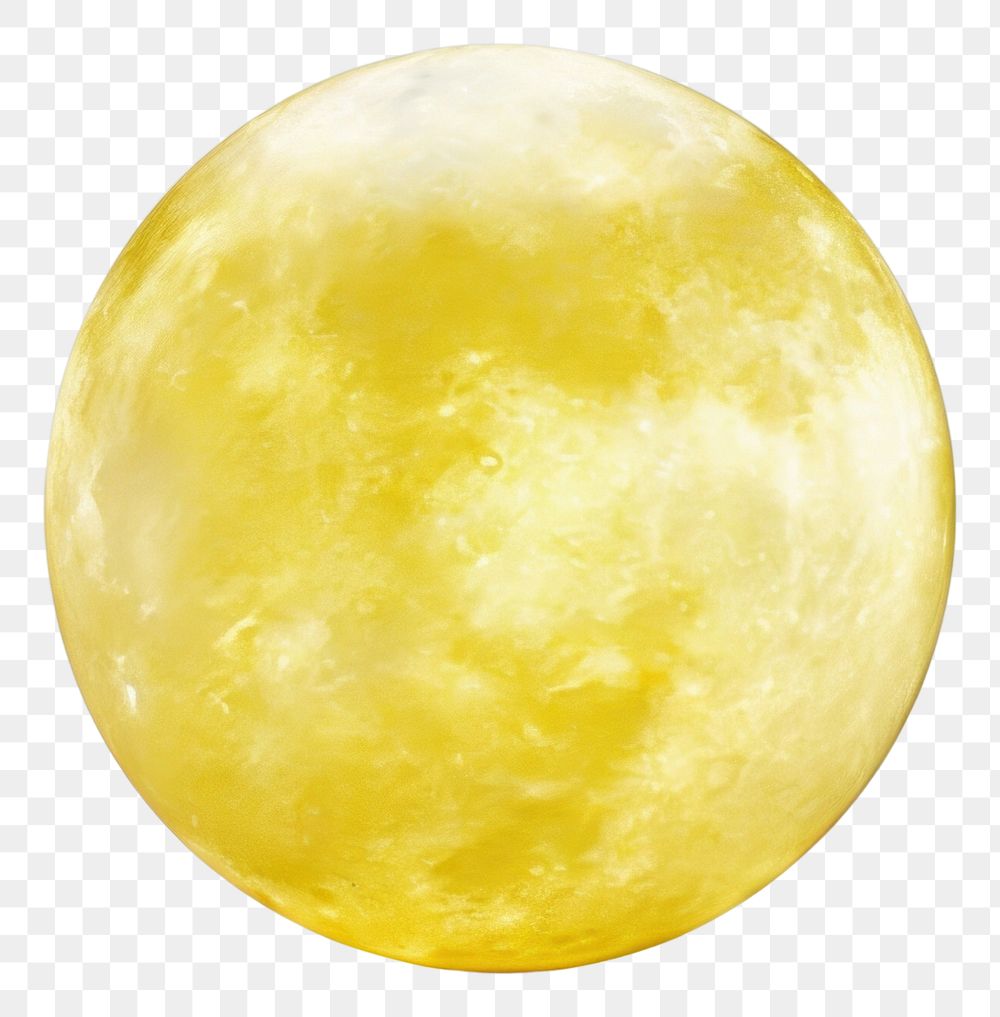 PNG Yellow moon astronomy sphere night.