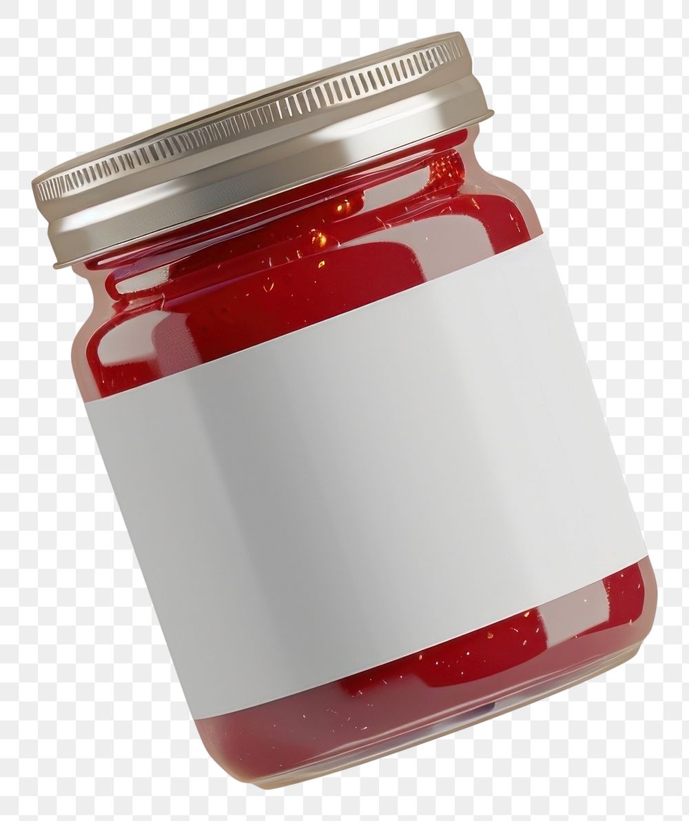 PNG Jam jar label mockup container preserves medicine.