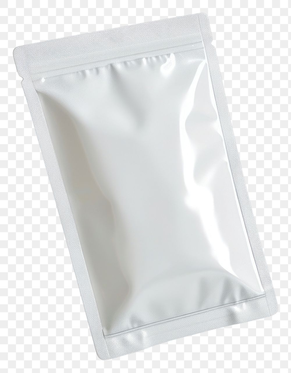PNG Pouch mockup aluminium medicine plastic.