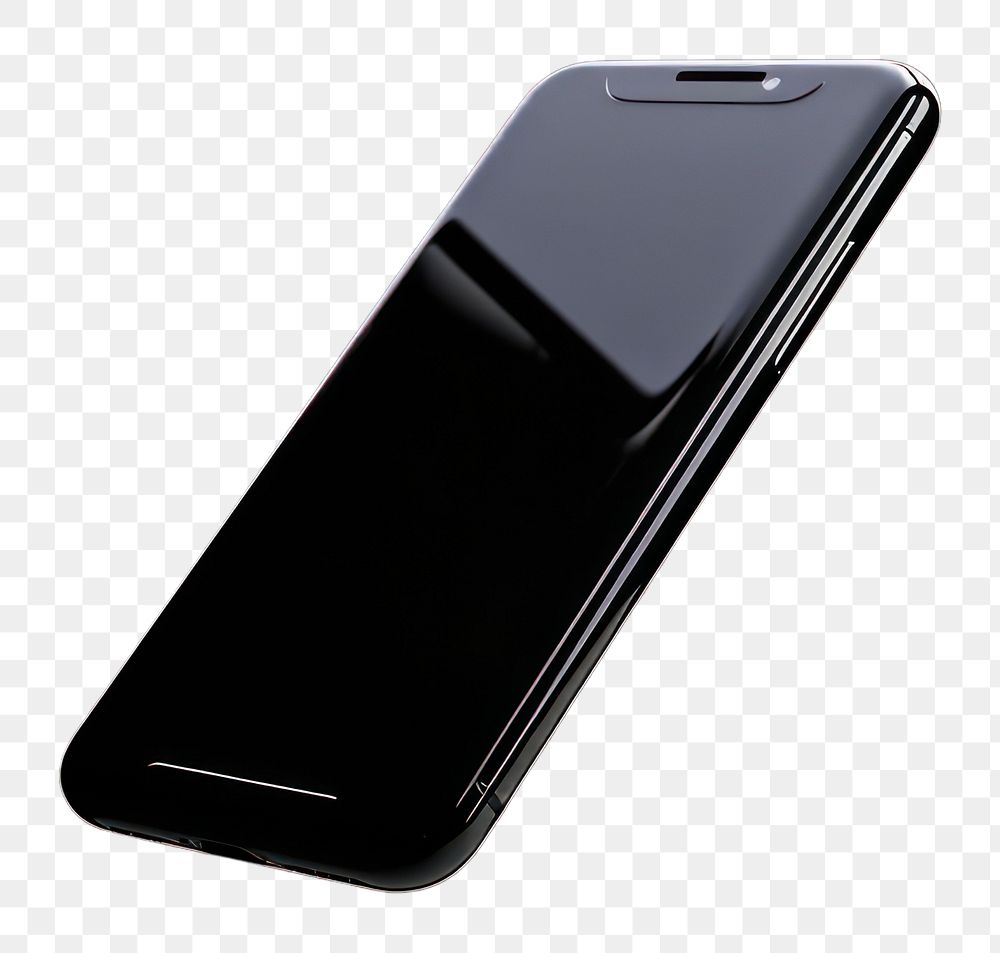 PNG Smartphone black black background portability.