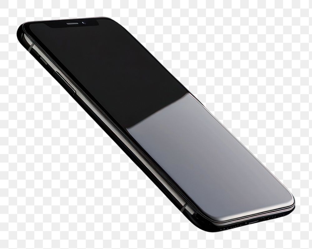 PNG Smartphone black black background portability.
