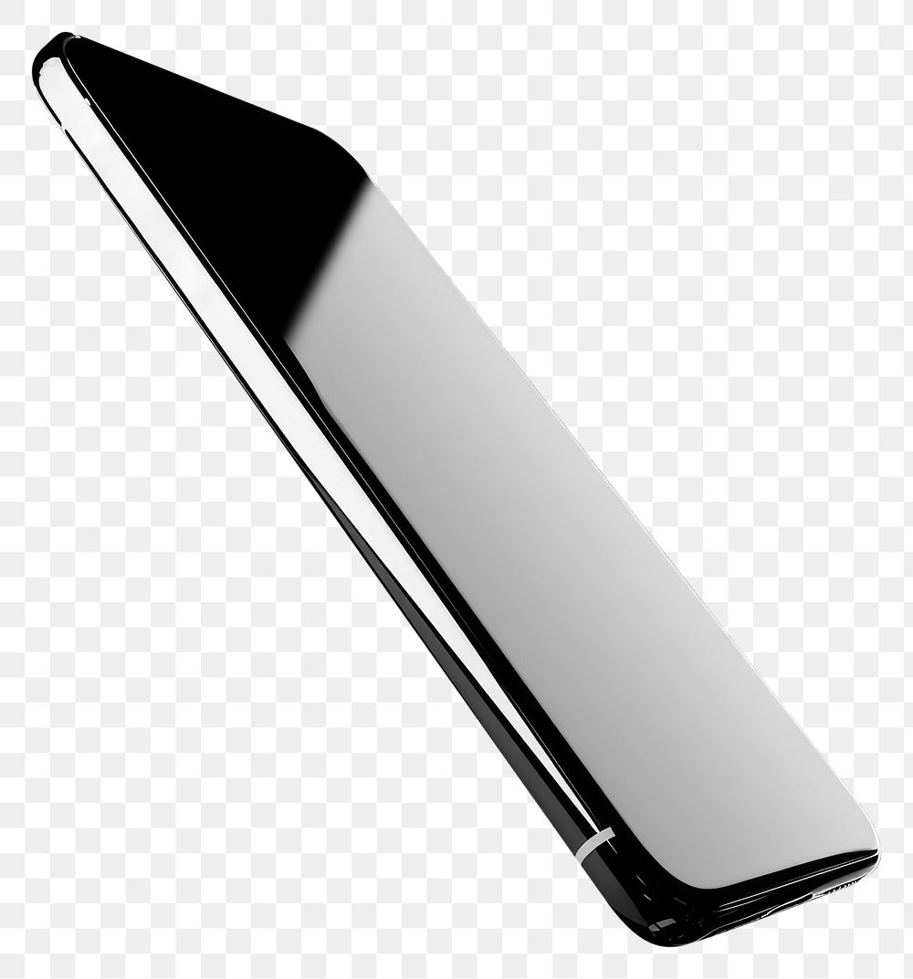 PNG Smartphone screen black black background.