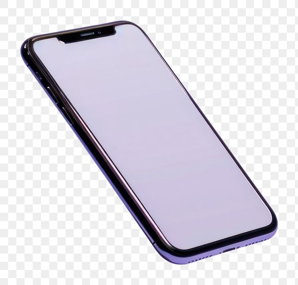 PNG Smartphone purple electronics technology.