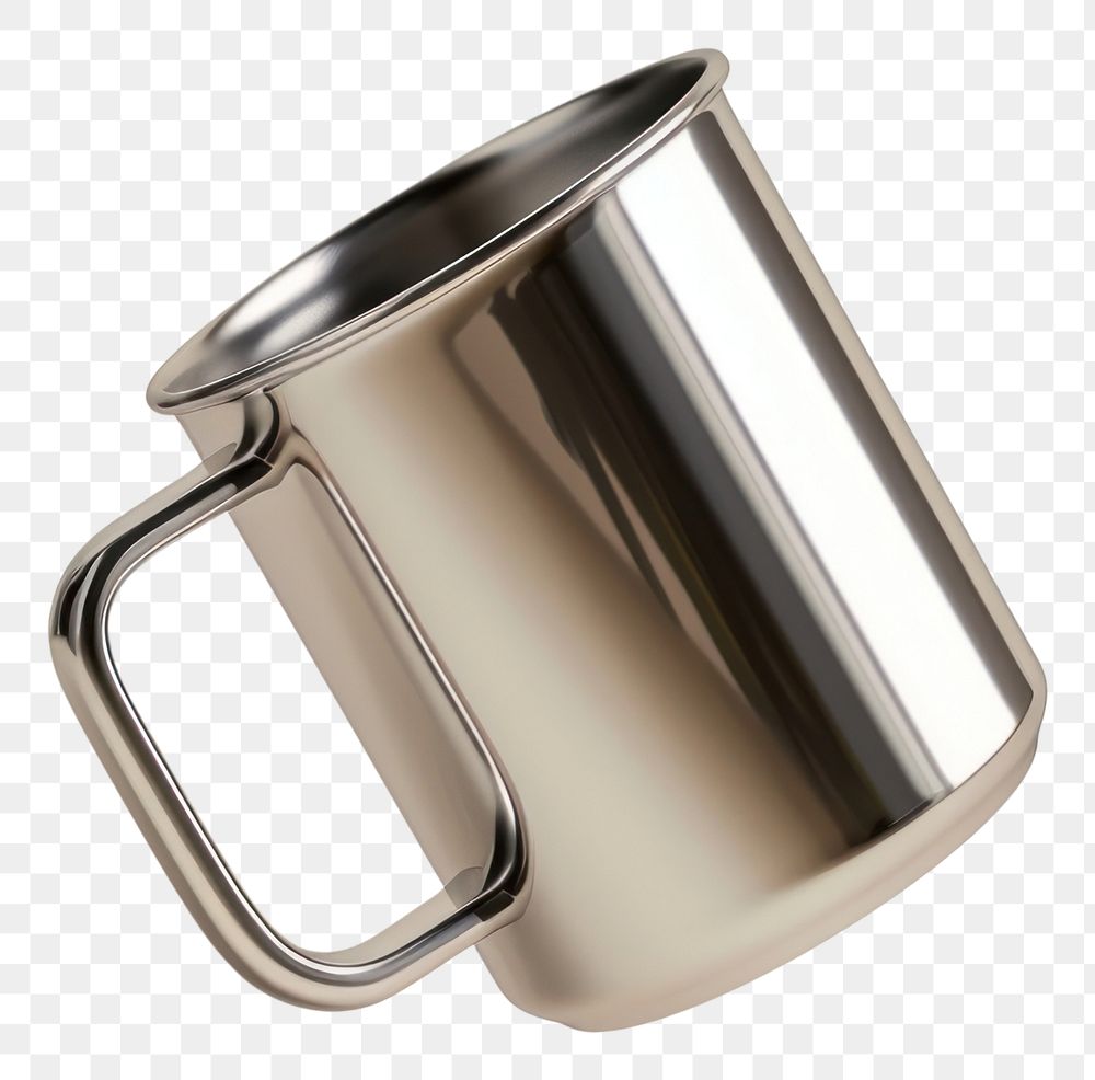 PNG  Stainless mug mockup cup refreshment drinkware.