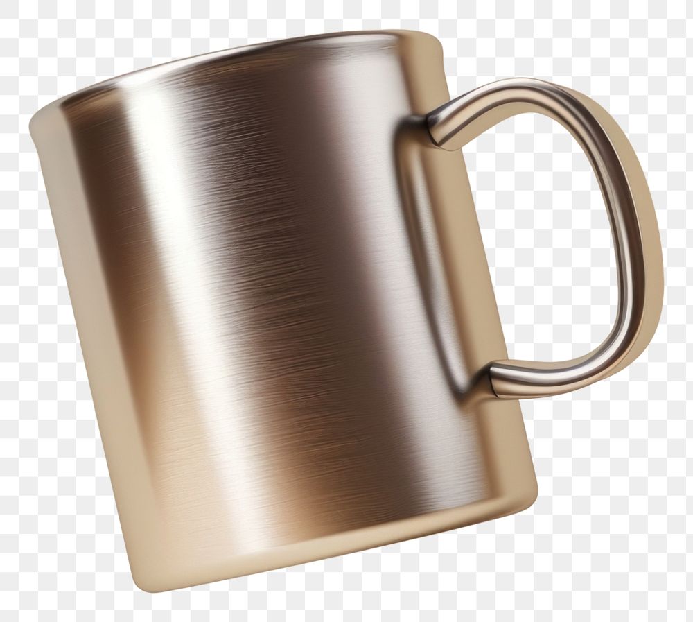 PNG  Stainless mug mockup coffee drink cup.