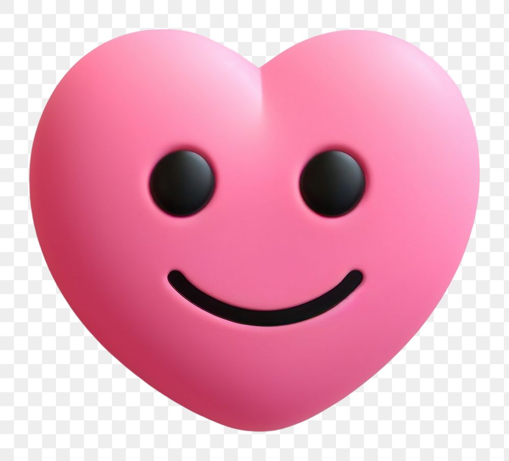 PNG  Lover emoji heart anthropomorphic representation.