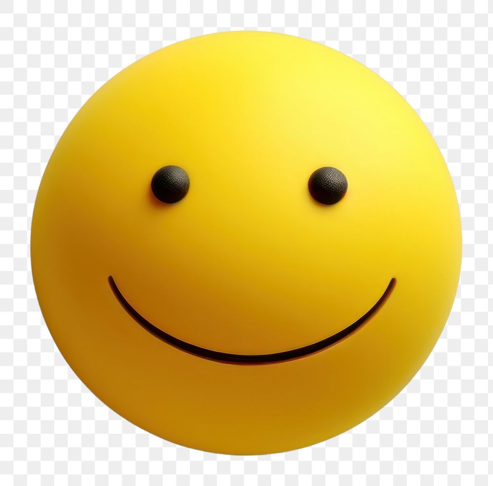 PNG  Smile emoji ball anthropomorphic emoticon.
