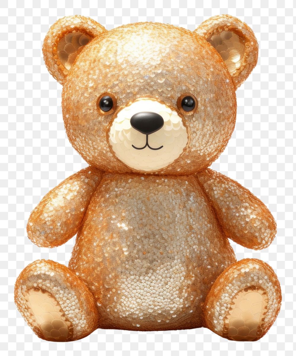 PNG Teddy bear plush toy white background.