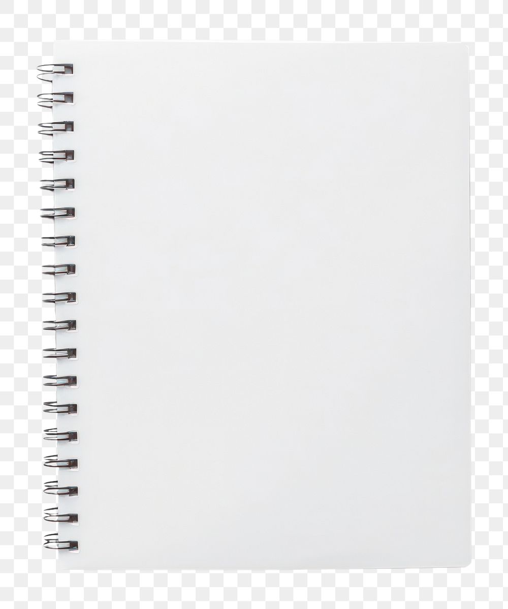 PNG  Notepad mockup diary white page.