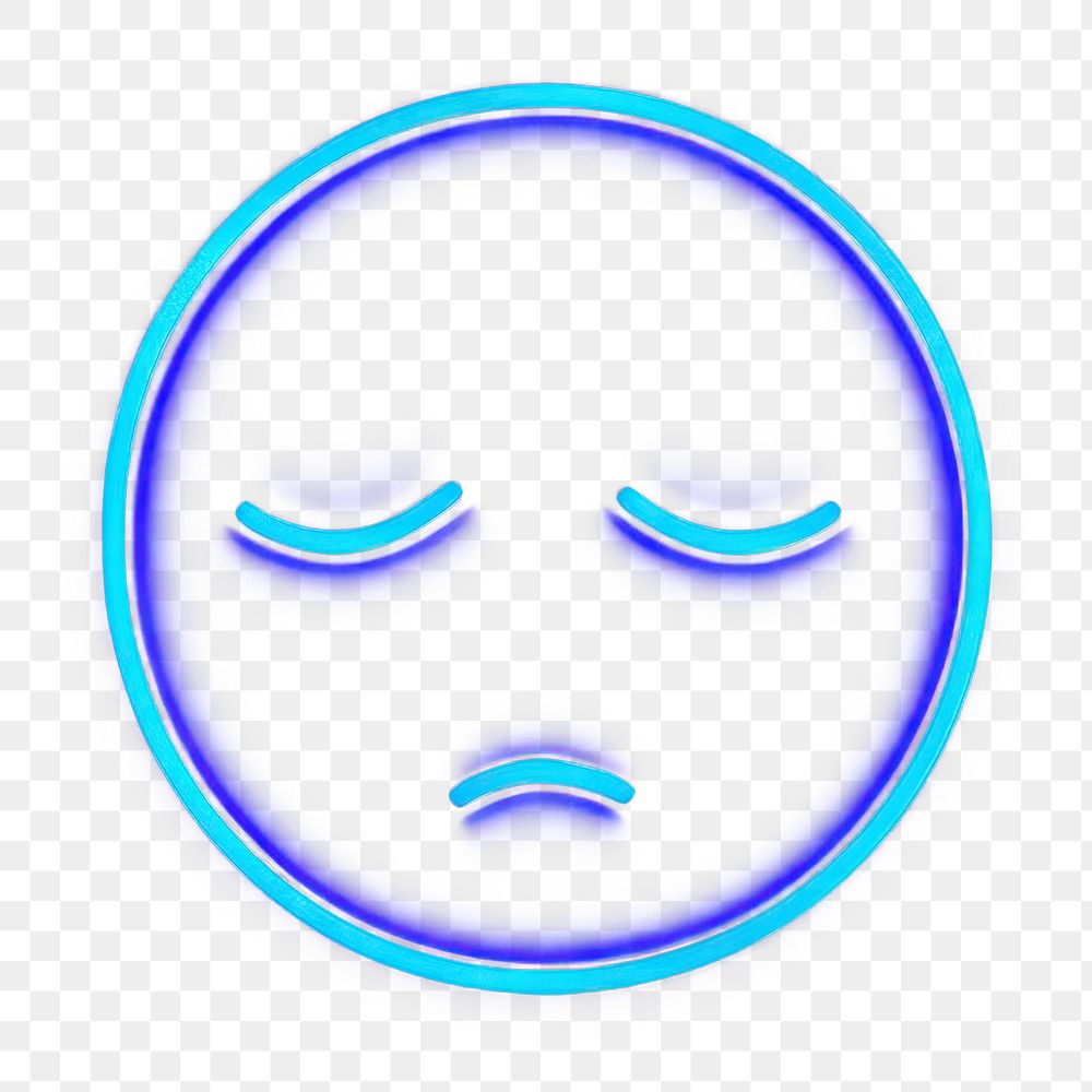 PNG  Sad face emoji icon astronomy night line.