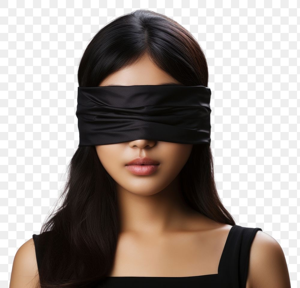 PNG Asia woman blindfold adult black accessories.