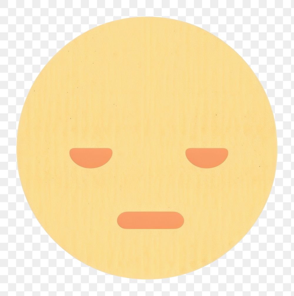PNG  Sad face emoji anthropomorphic emoticon portrait.