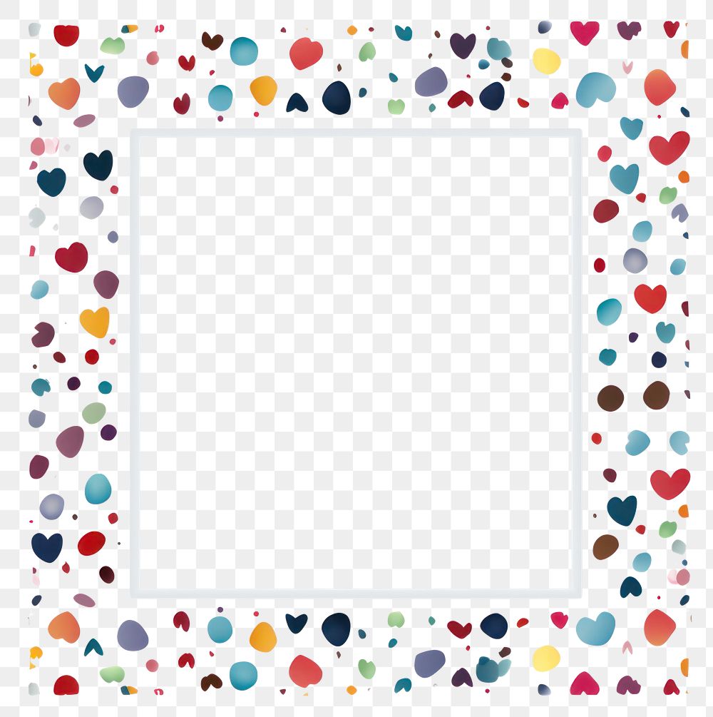 PNG  Heart backgrounds confetti pattern. AI generated Image by rawpixel.