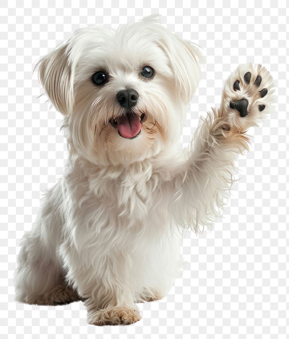 PNG  Dog maltese terrier mammal.