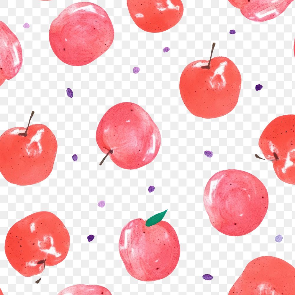 PNG  Crayon texture illustration of red apples backgrounds fruit plant.