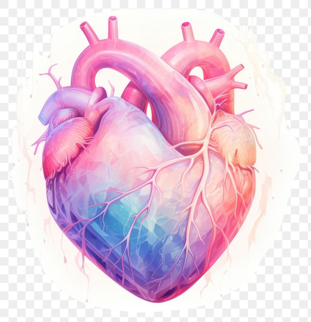 PNG Heart organ white background creativity science.