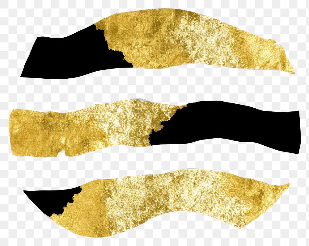 PNG  Abstract shape ripped paper gold white background moustache.