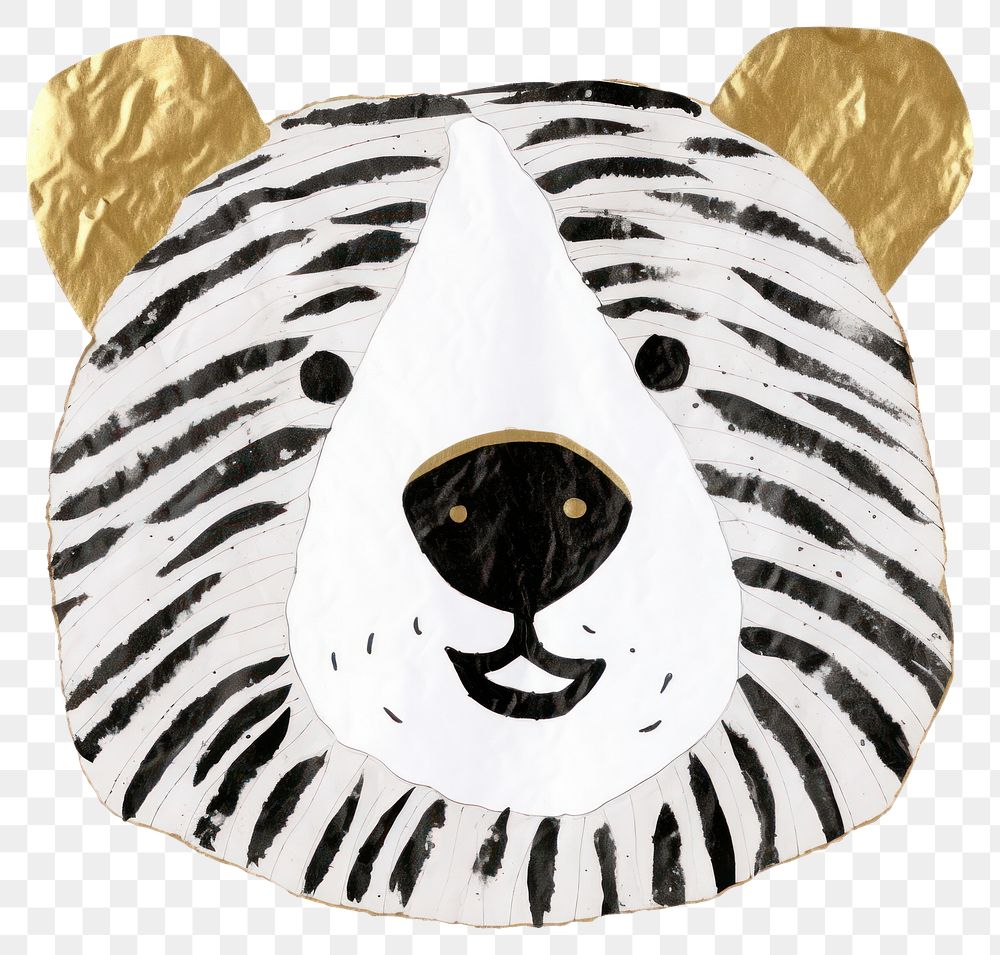 PNG  Bear ripped paper white background anthropomorphic representation.