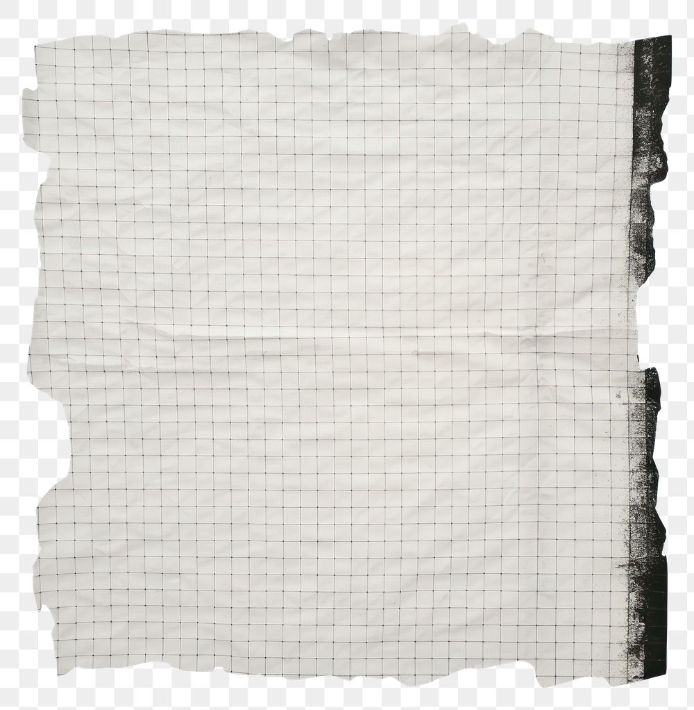 PNG  Black grids ripped paper backgrounds linen white