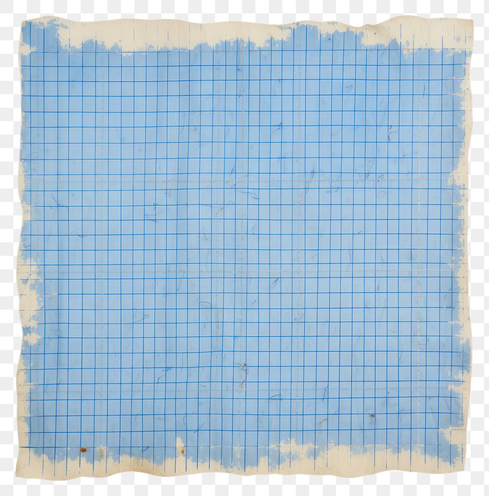 PNG  Blue grids ripped paper backgrounds texture white background