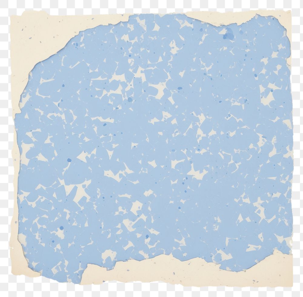 PNG  Blue terrazzo ripped paper backgrounds texture white background.