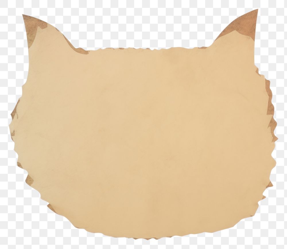 PNG  Cat shape ripped paper text white background clothing.