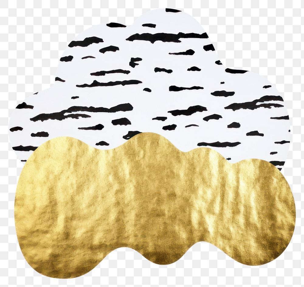 PNG  Cloud shape ripped paper white background moustache pattern.
