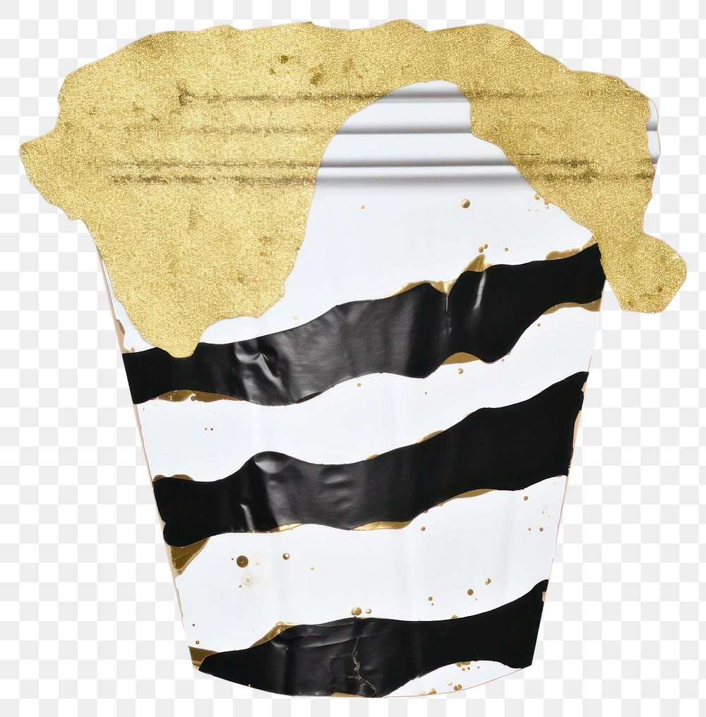PNG  Coffee cup ripped paper black white background disposable.