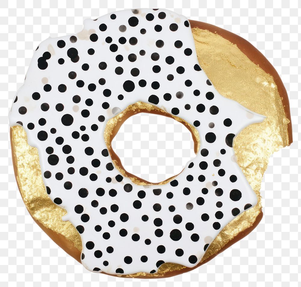 PNG  Donut ripped paper shape food white background.