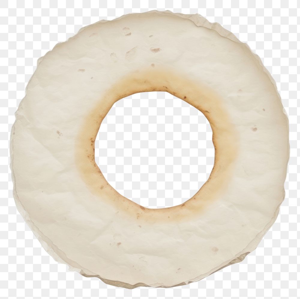 PNG  Donut ripped paper bagel food white background.