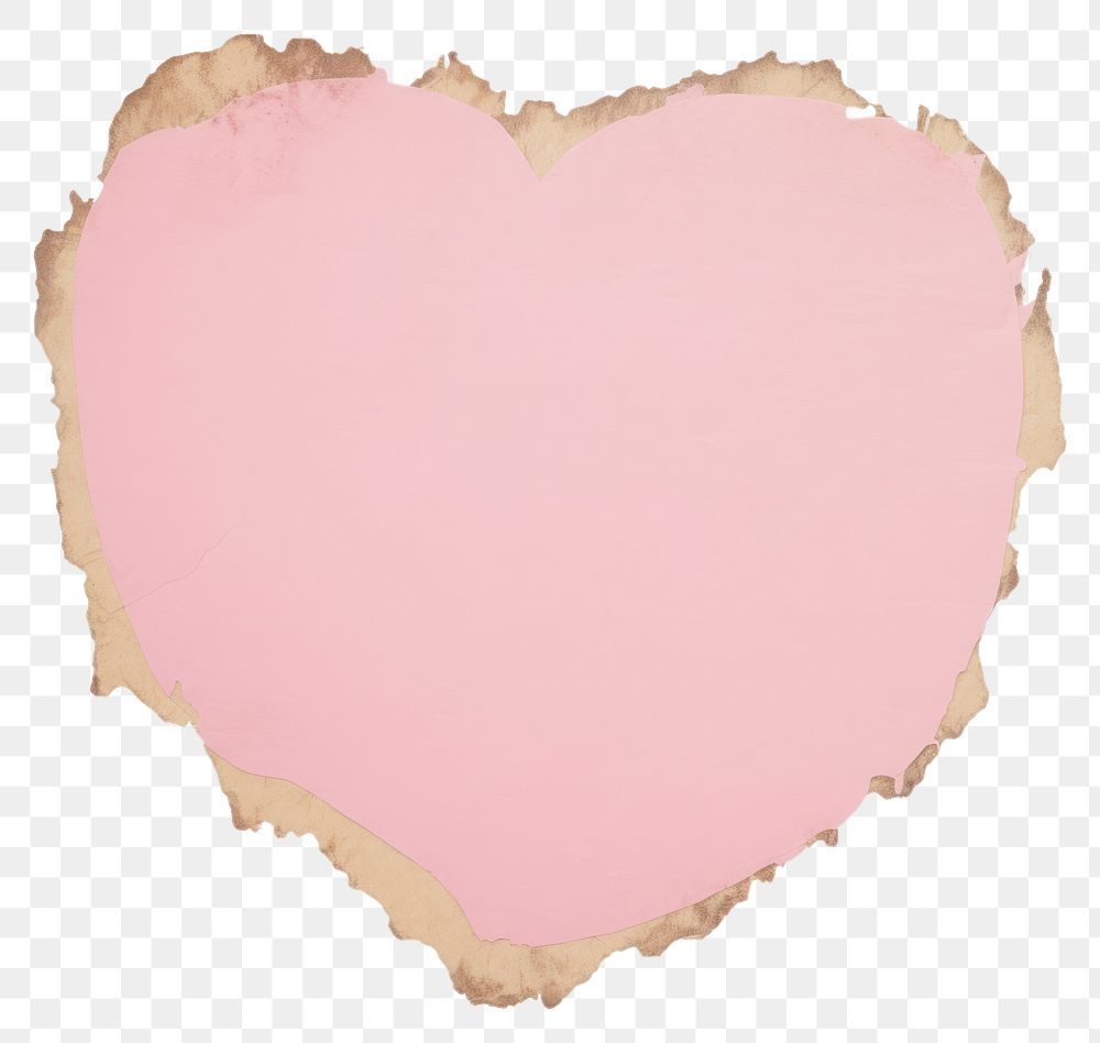 PNG  Haert shape ripped paper backgrounds heart pink