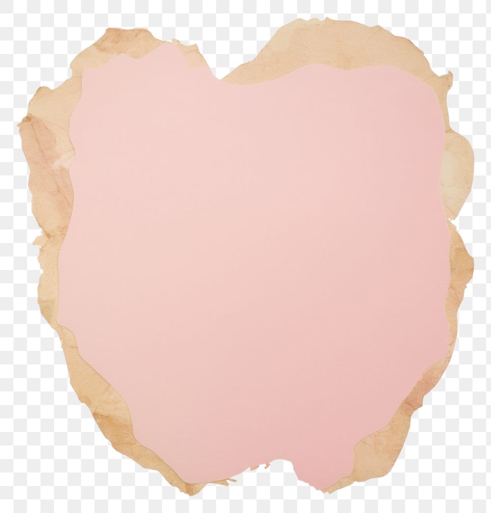 PNG  Haert shape ripped paper backgrounds petal pink.