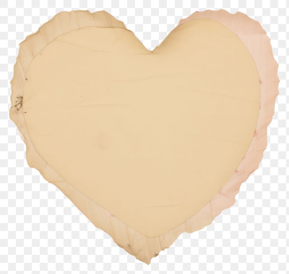 PNG  Heart shape ripped paper backgrounds white background weathered.
