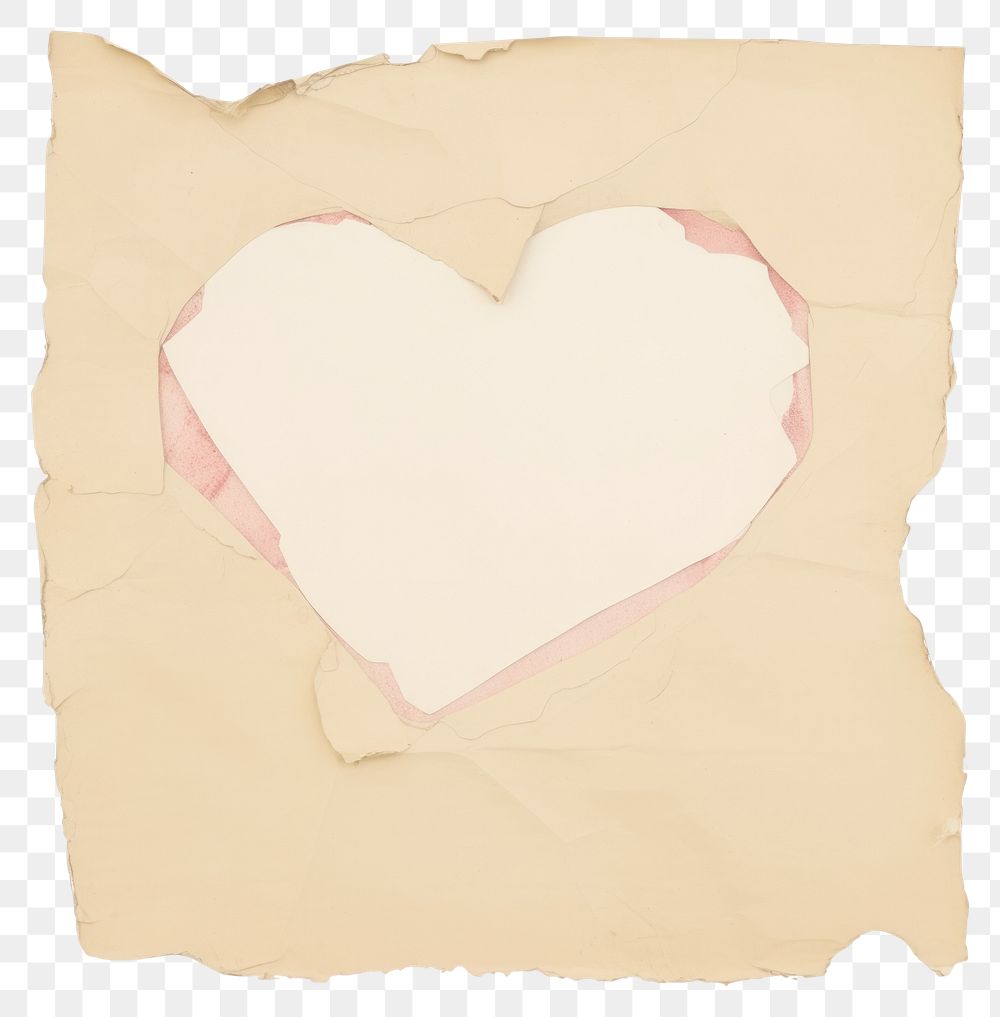 PNG  Love ripped paper backgrounds white background crumpled.