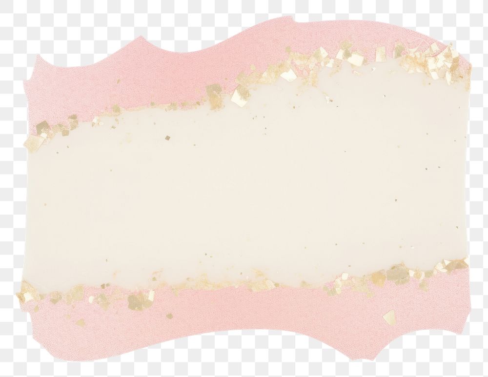 PNG  Pink glitter ripped paper white background rectangle stained.