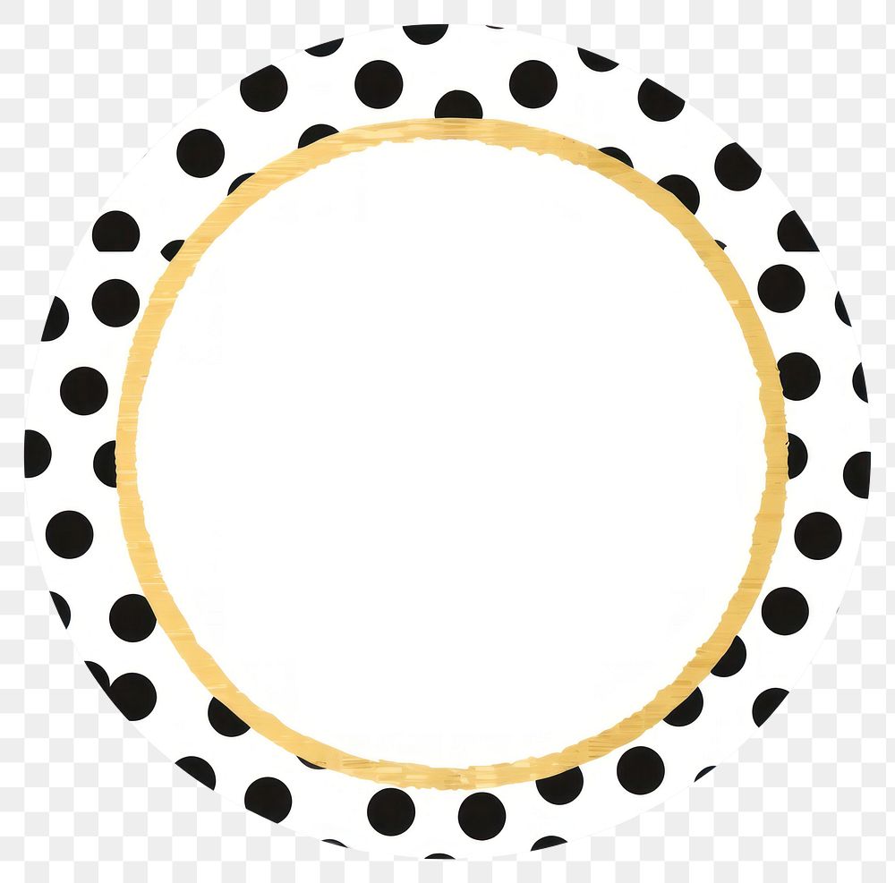 PNG  Polka dot in circle shape ripped paper pattern white background rectangle.