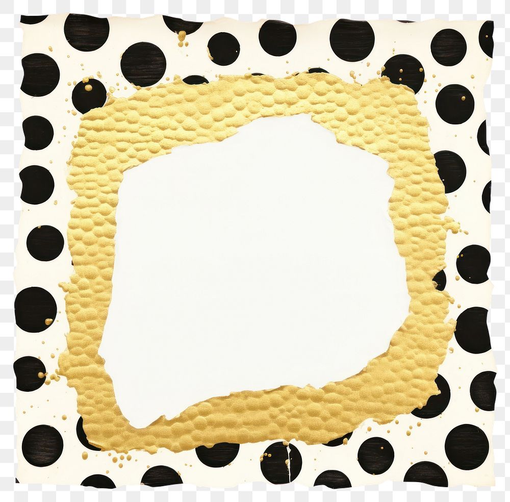 PNG Polka dot in square shape ripped paper backgrounds pattern 