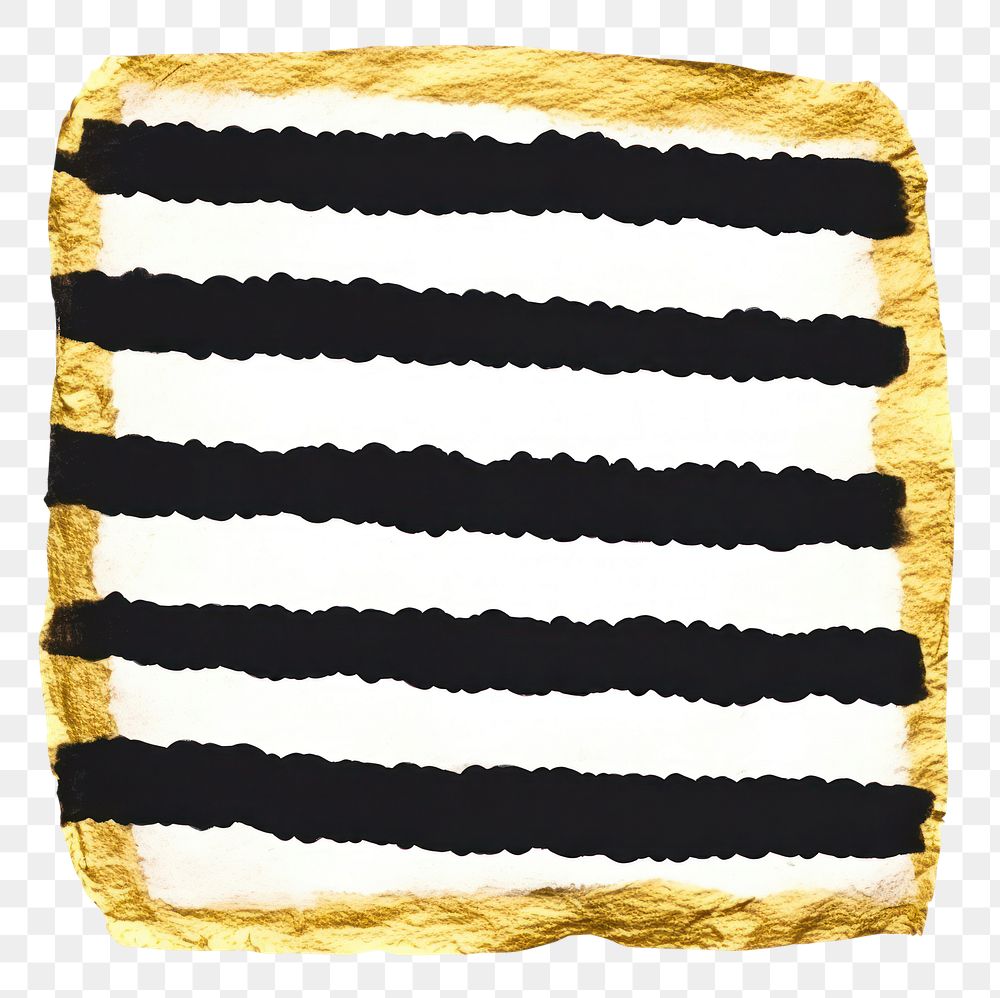 PNG  Stripe in square shape ripped paper black white background rectangle.
