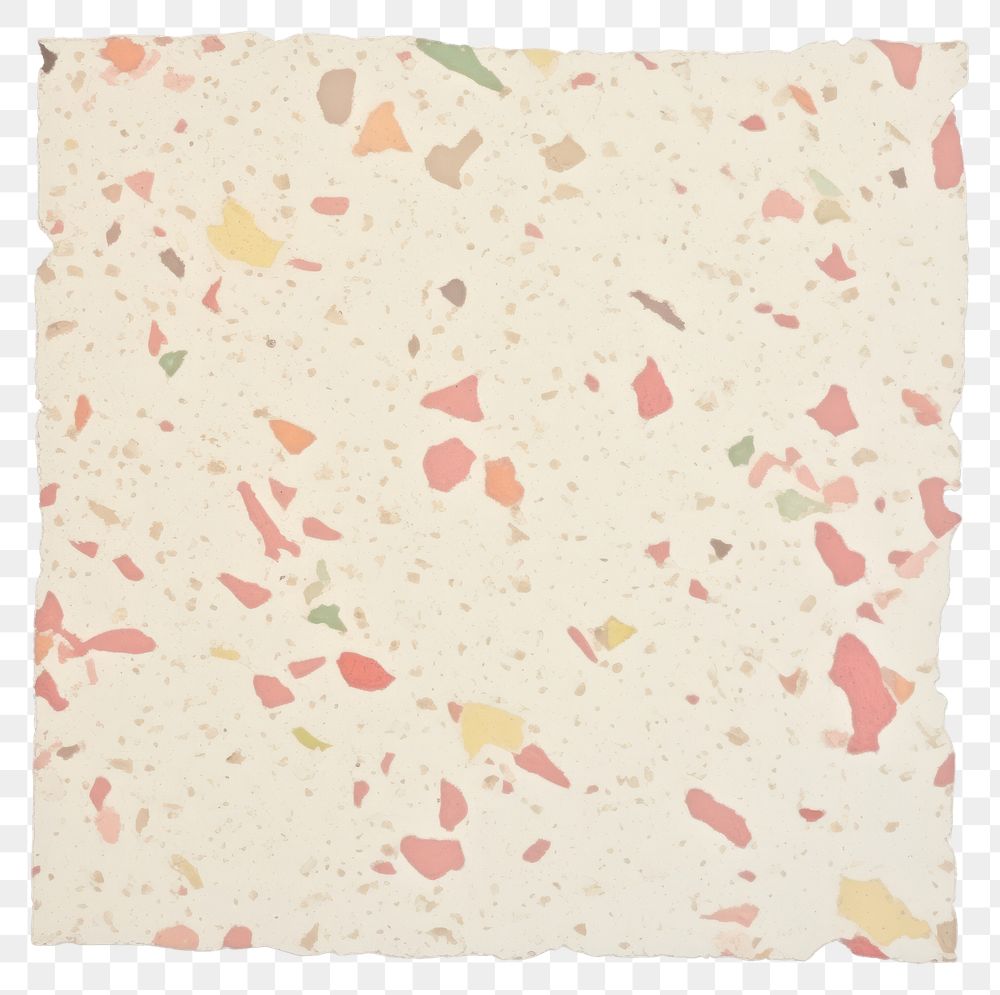 PNG  Terrazzo ripped paper backgrounds confetti white background.