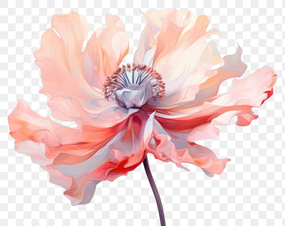 PNG Poppy flower blossom petal plant.