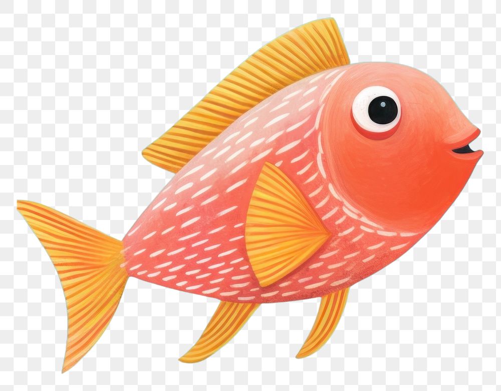 PNG Goldfish animal pomacentridae underwater.
