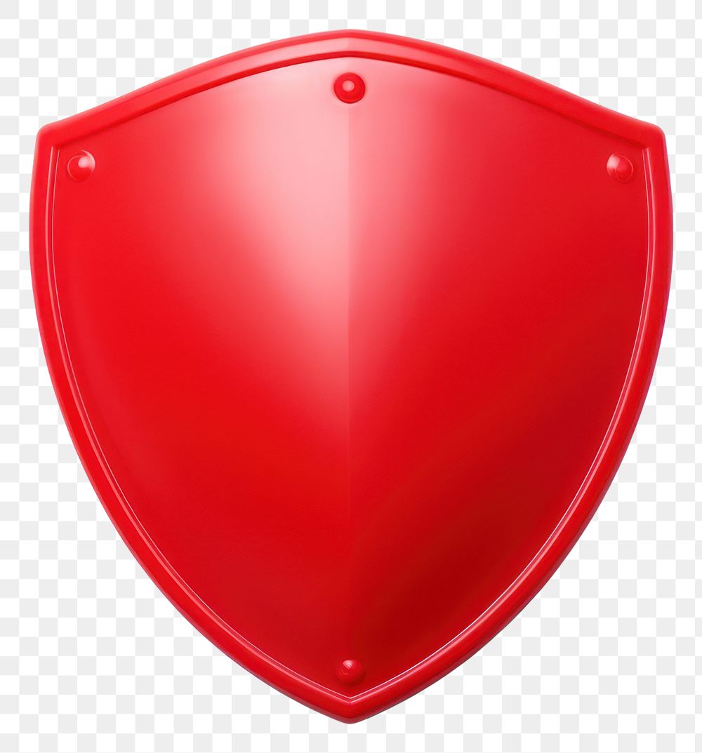 PNG  Shield red white background protection.