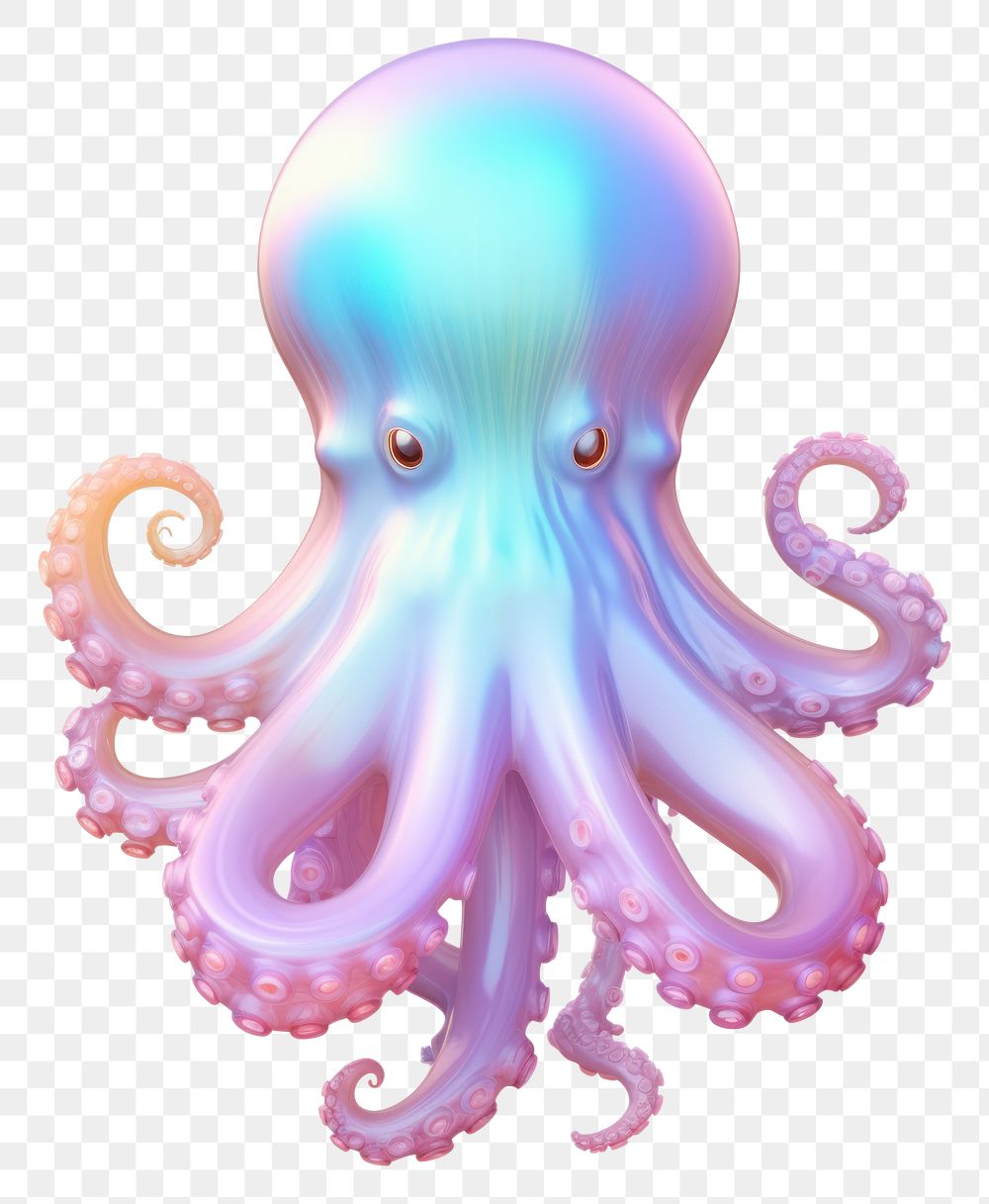 PNG A Octopus icon iridescent octopus jellyfish animal.