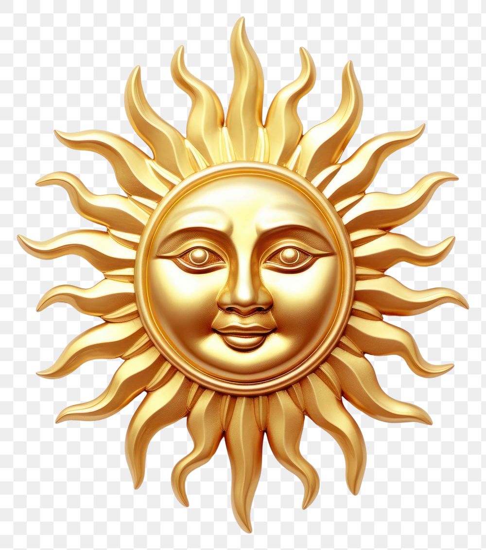 PNG Gold sun white background representation