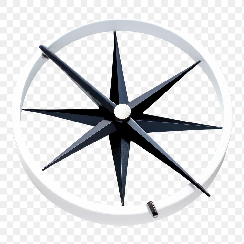 PNG  A compass white background echinoderm still life.