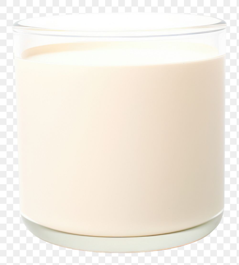 PNG  Ceremic candle jar in off-white simplicity dairy glass. AI generated Image by rawpixel.