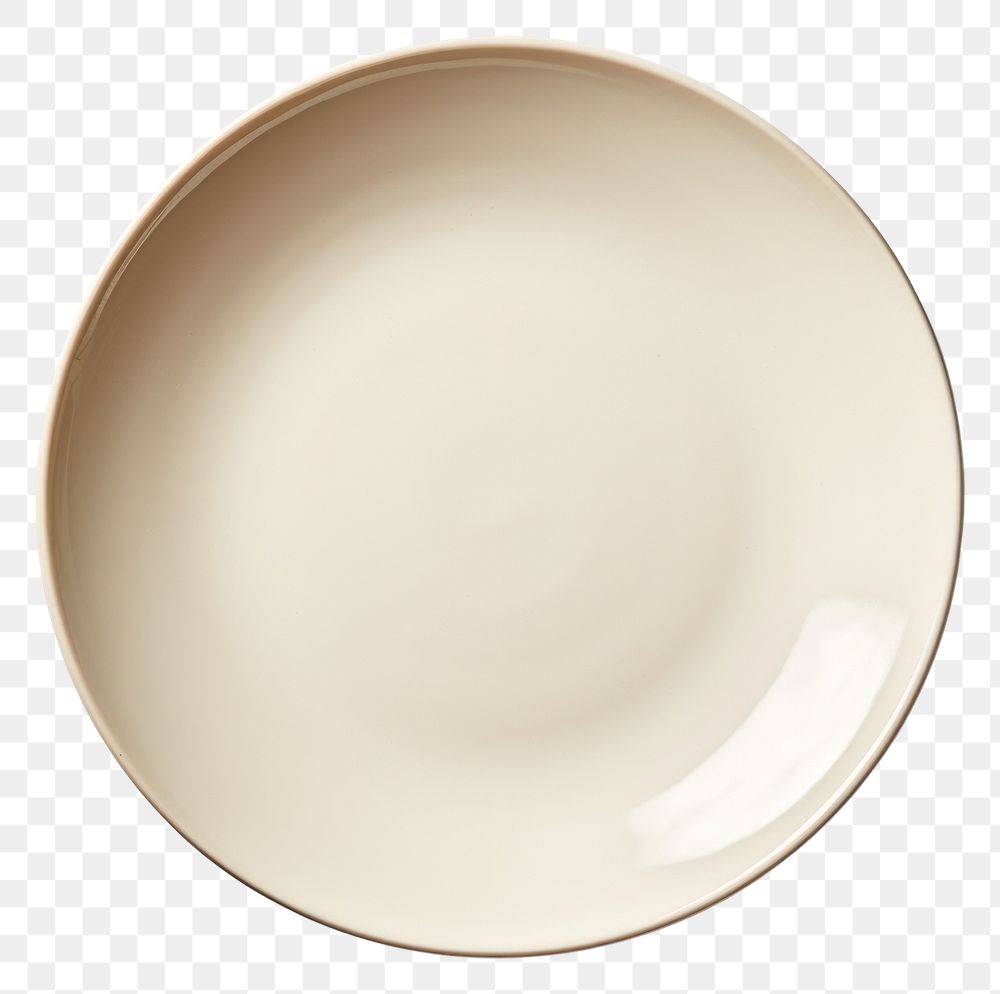 PNG Off-white dinner plate porcelain pottery bowl.