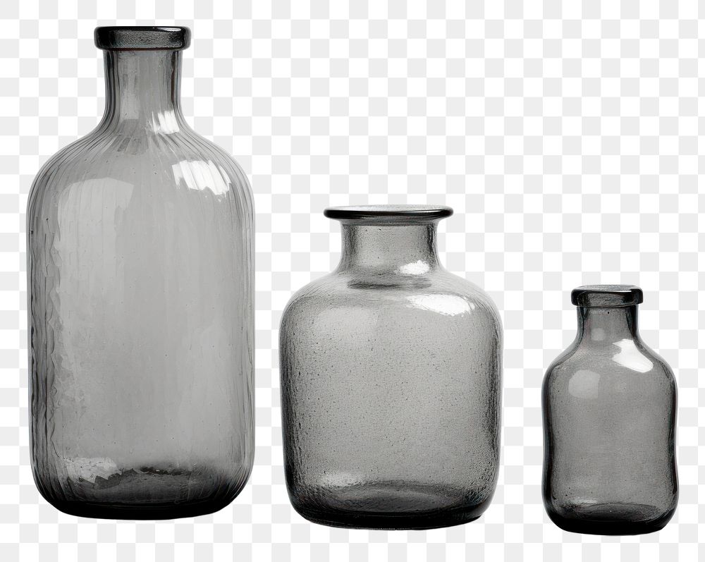 PNG Scandinavian Nordic Chic European Glass Gray Storage Jar Bottles pottery bottle glass.